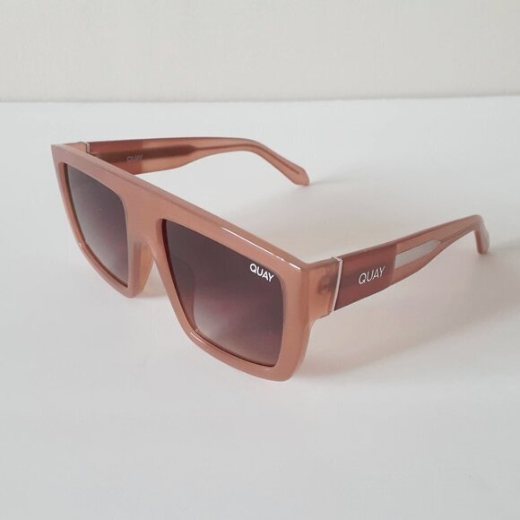 NWOT Quay semi-opaque milky caramel & brown lens sunglasses - Picture 8 of 13